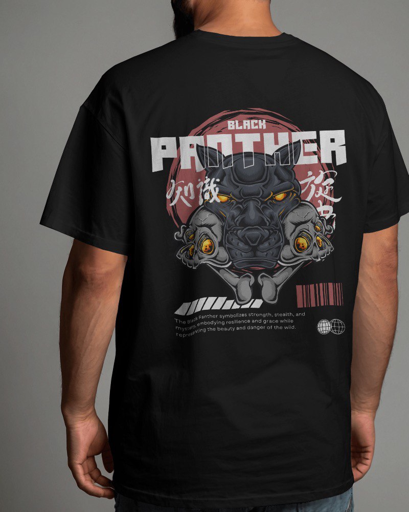 Black Panther Oversized  T-shirt