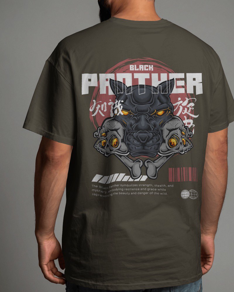 Black Panther Oversized  T-shirt