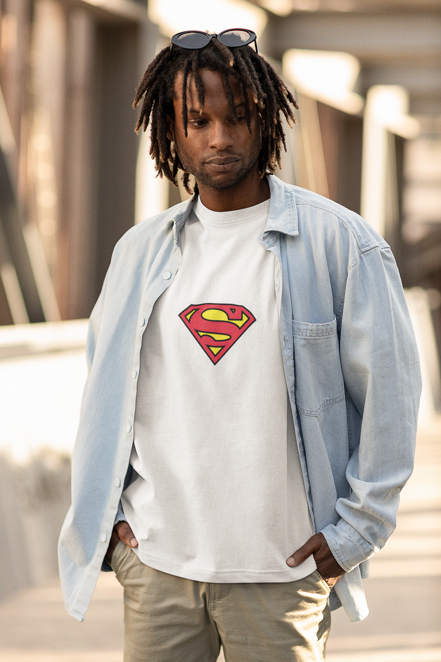 Retro Superman Oversized T-Shirt