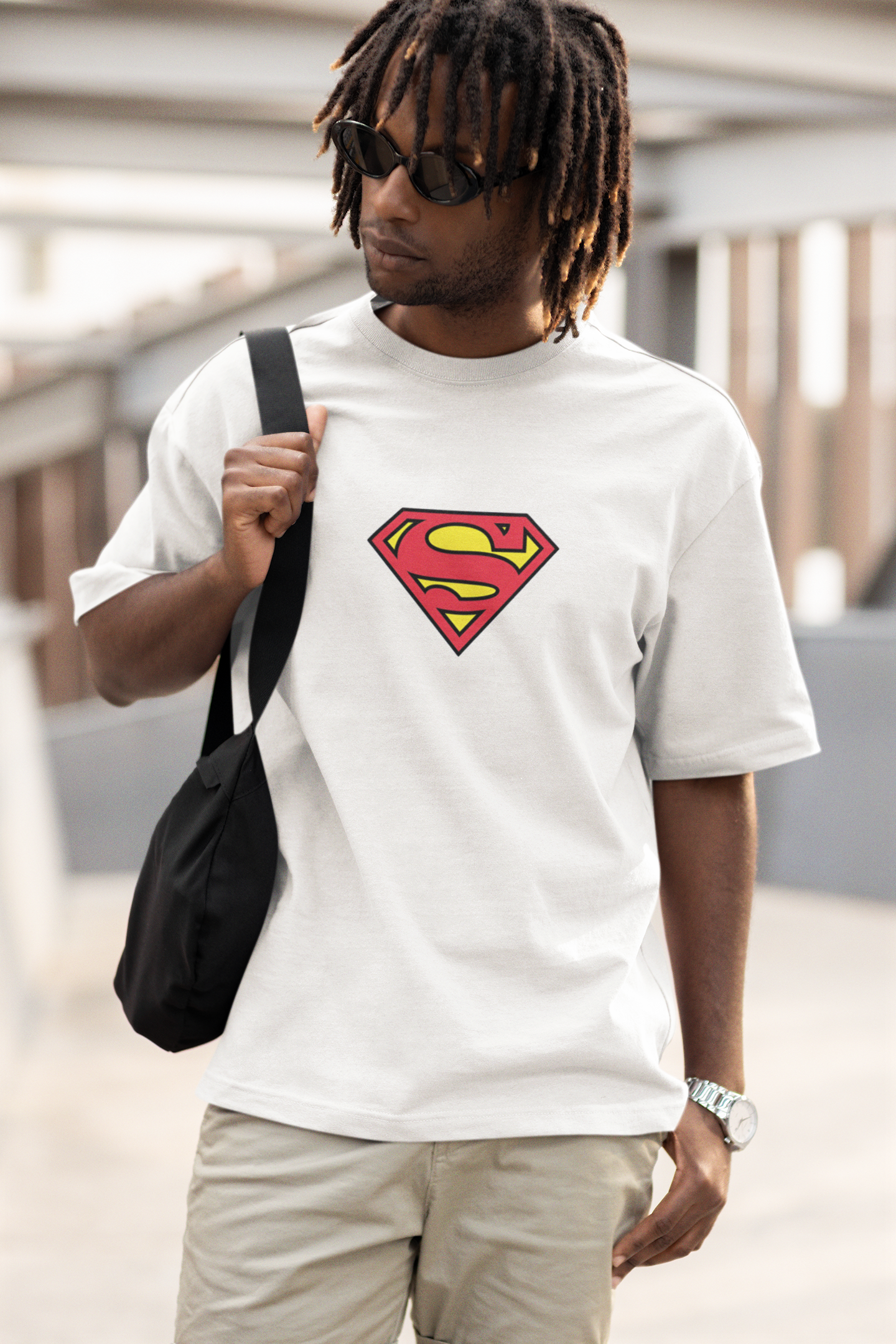 Retro Superman Oversized T-Shirt