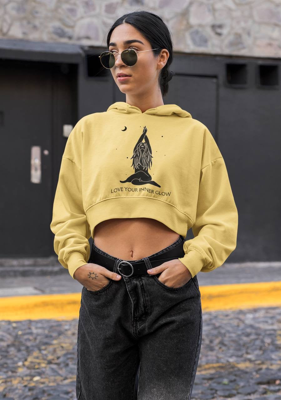 Inner Glow crop hoodies