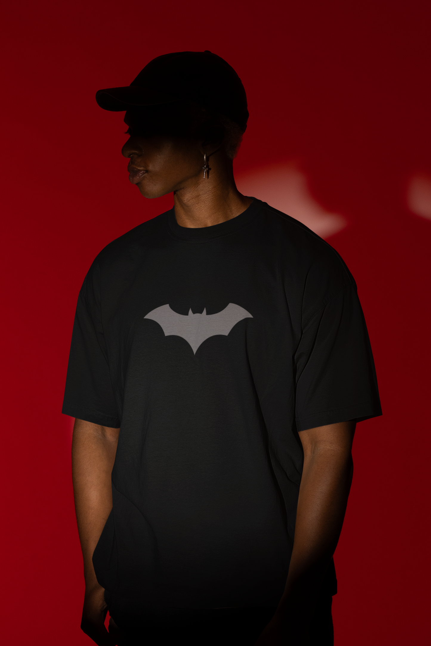 The Dark Knight Puffed Oversized Tshirt