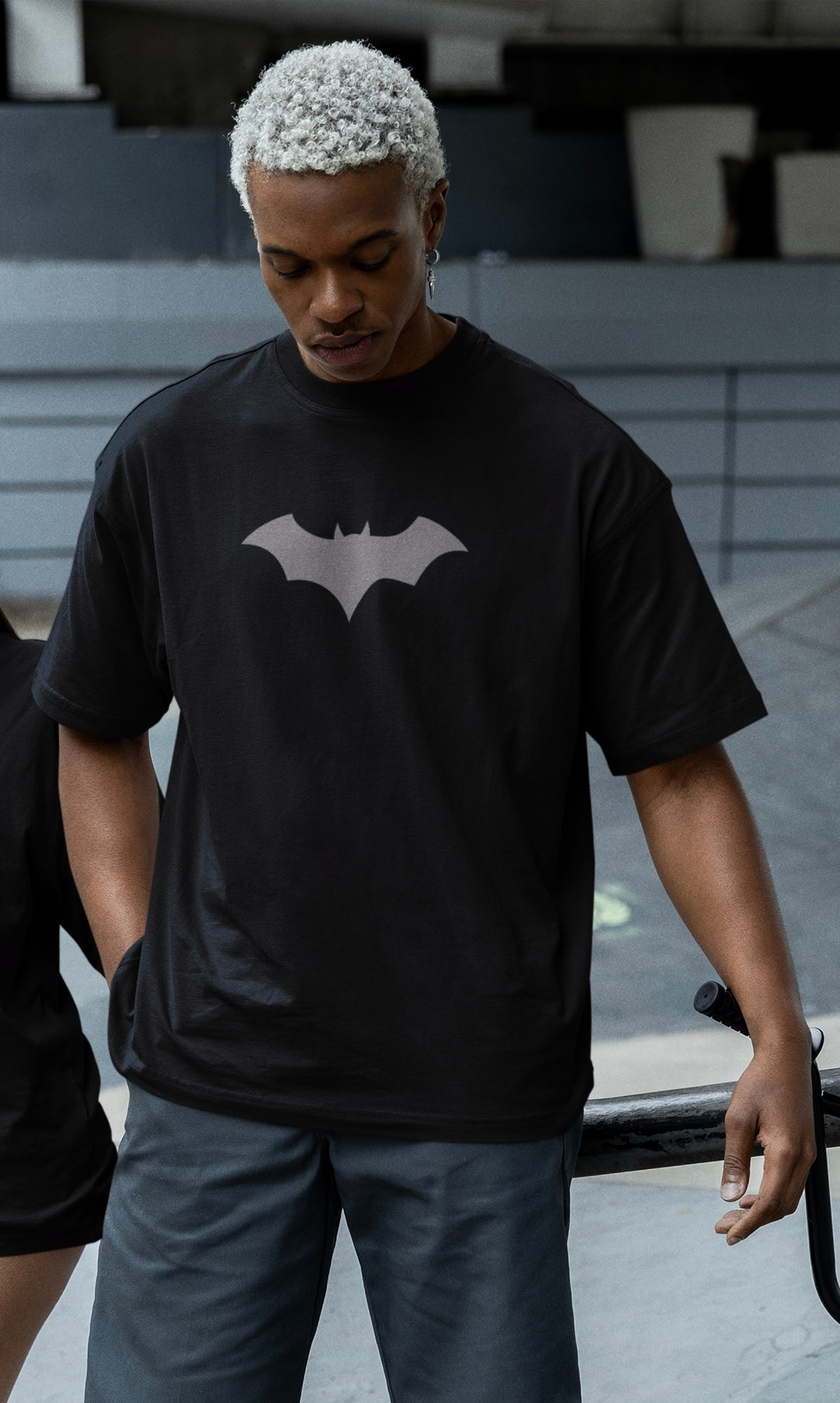 The Dark Knight Puffed Oversized Tshirt